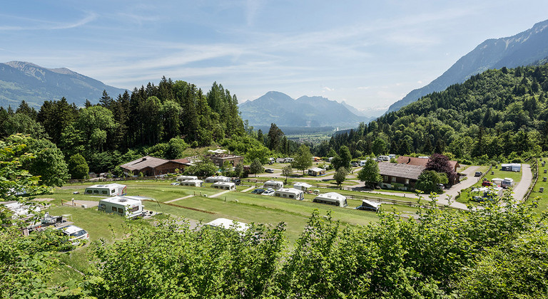 Wellness-camping op de enige Leading Camping in Vorarlberg in Oostenrijk.