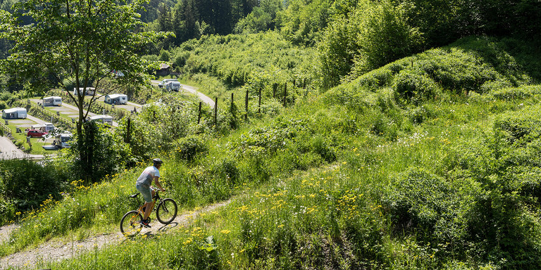 There are numerous mountain bike routes in close proximity