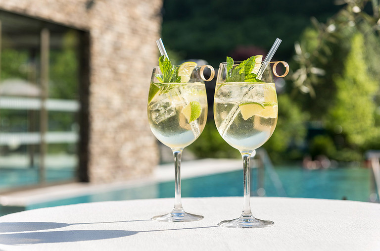 Aperitif in the Summer at the sun terrace