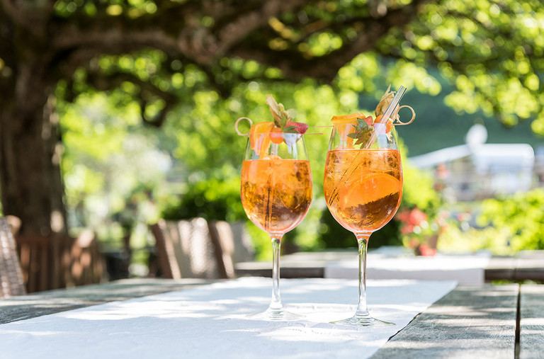 You can enjoy your aperitif on the terrace before dinner