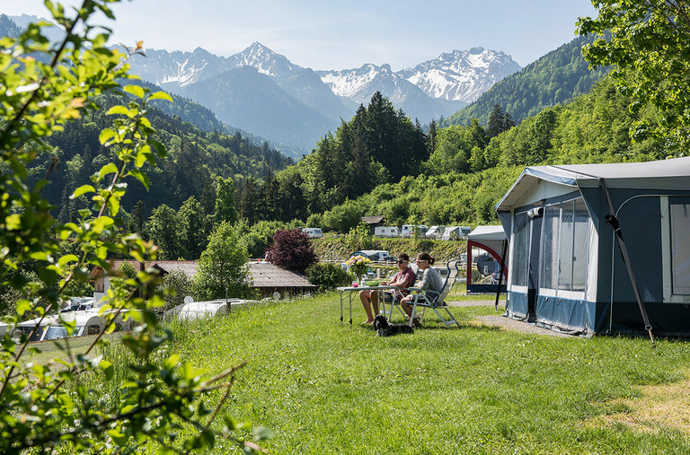 Camping at the heart of the Austrian Alps